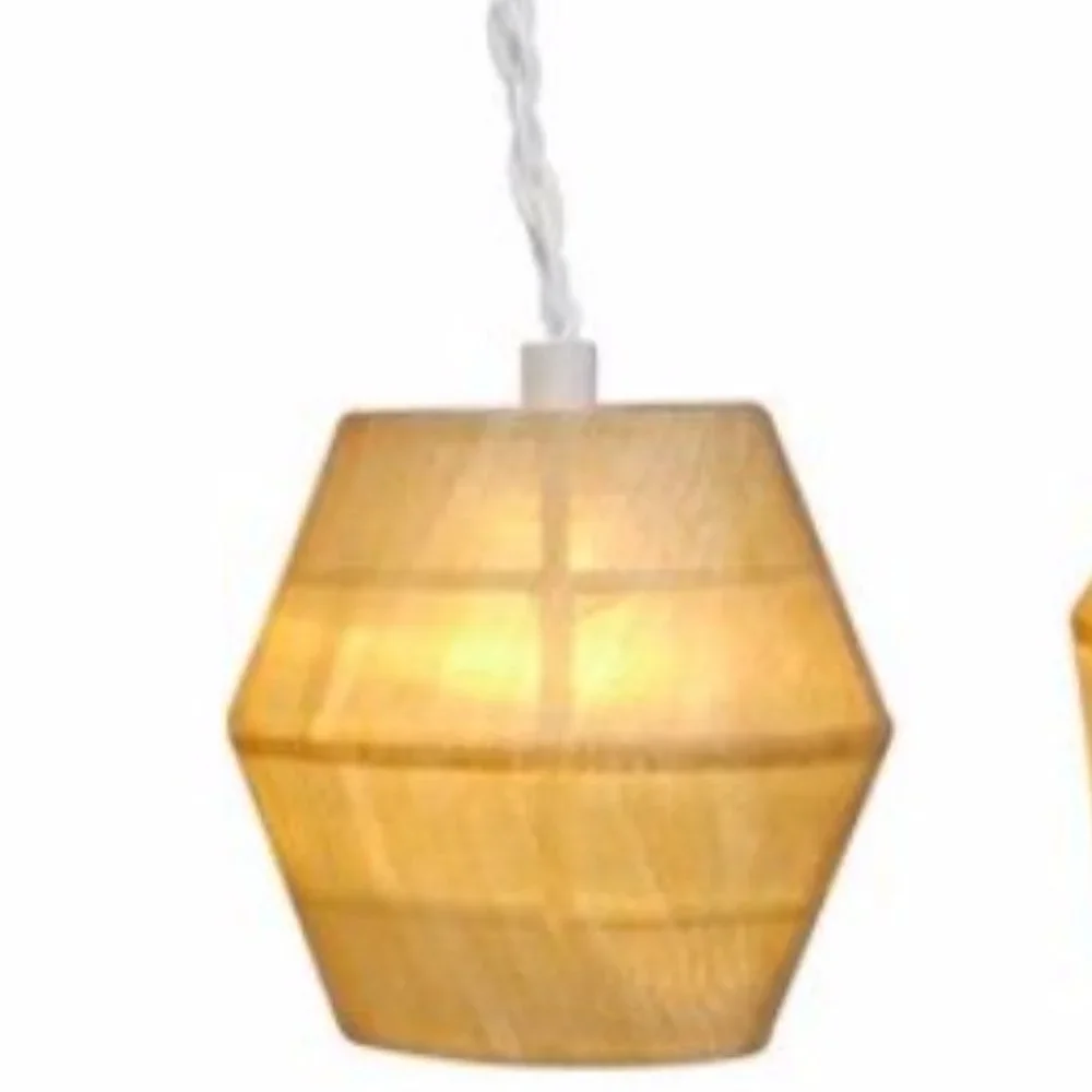 Wooden Lantern LED String Lights NWT